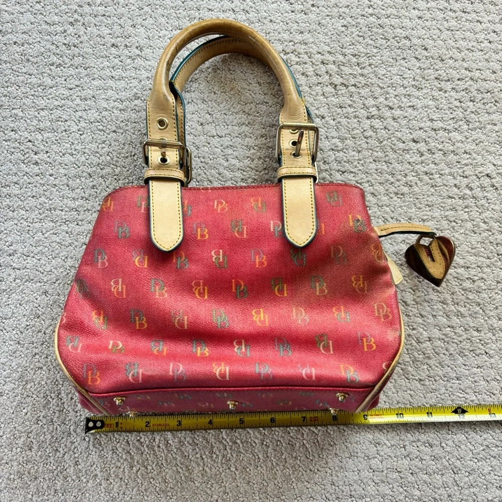 Vintage y2K Dooney & Bourke rainbow small buckle satchel